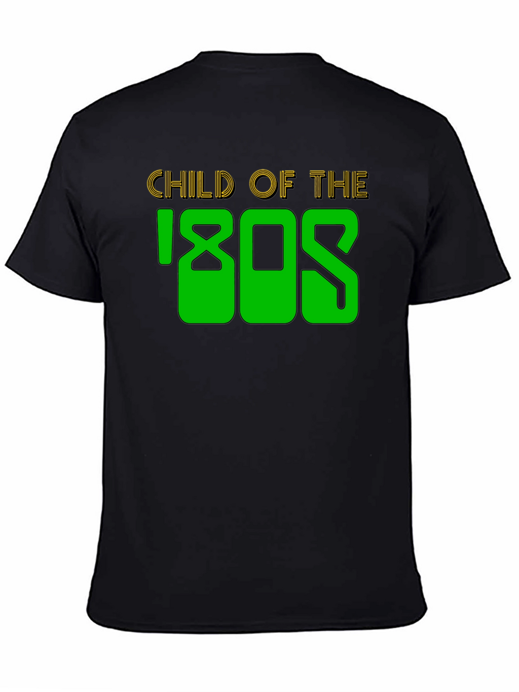 Child of the 80s Black Graphic T-Shirt