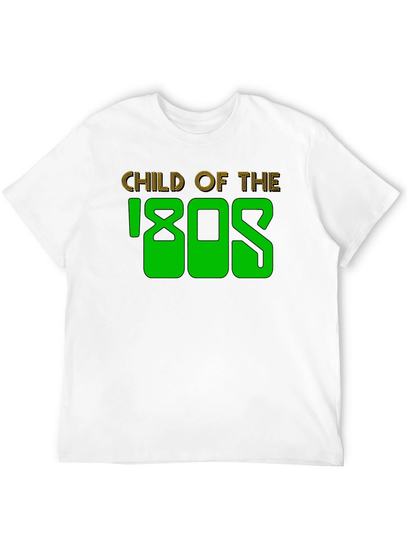 Child of the 80s Black Graphic T-Shirt