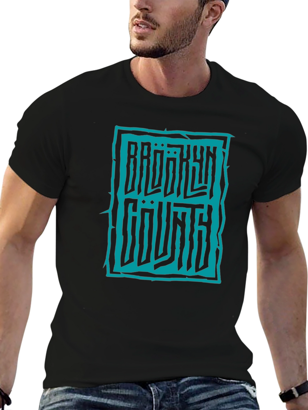 Brooklyn County Black Graphic Tee