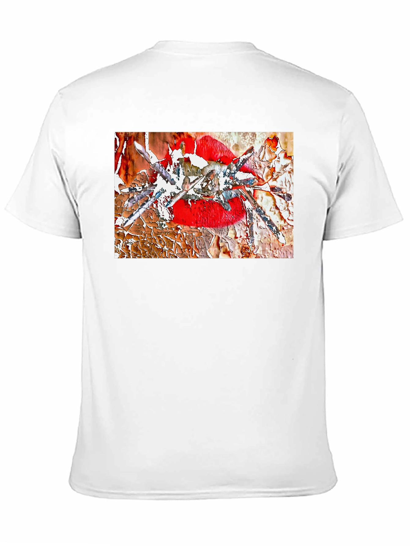 Edgy Lip Art Graphic Tee - Bold & Unique