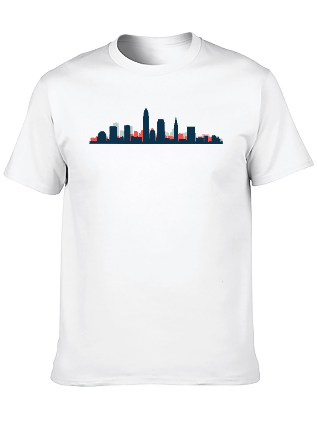 City Skyline Graphic Tee - Modern Crew Neck T-Shirt