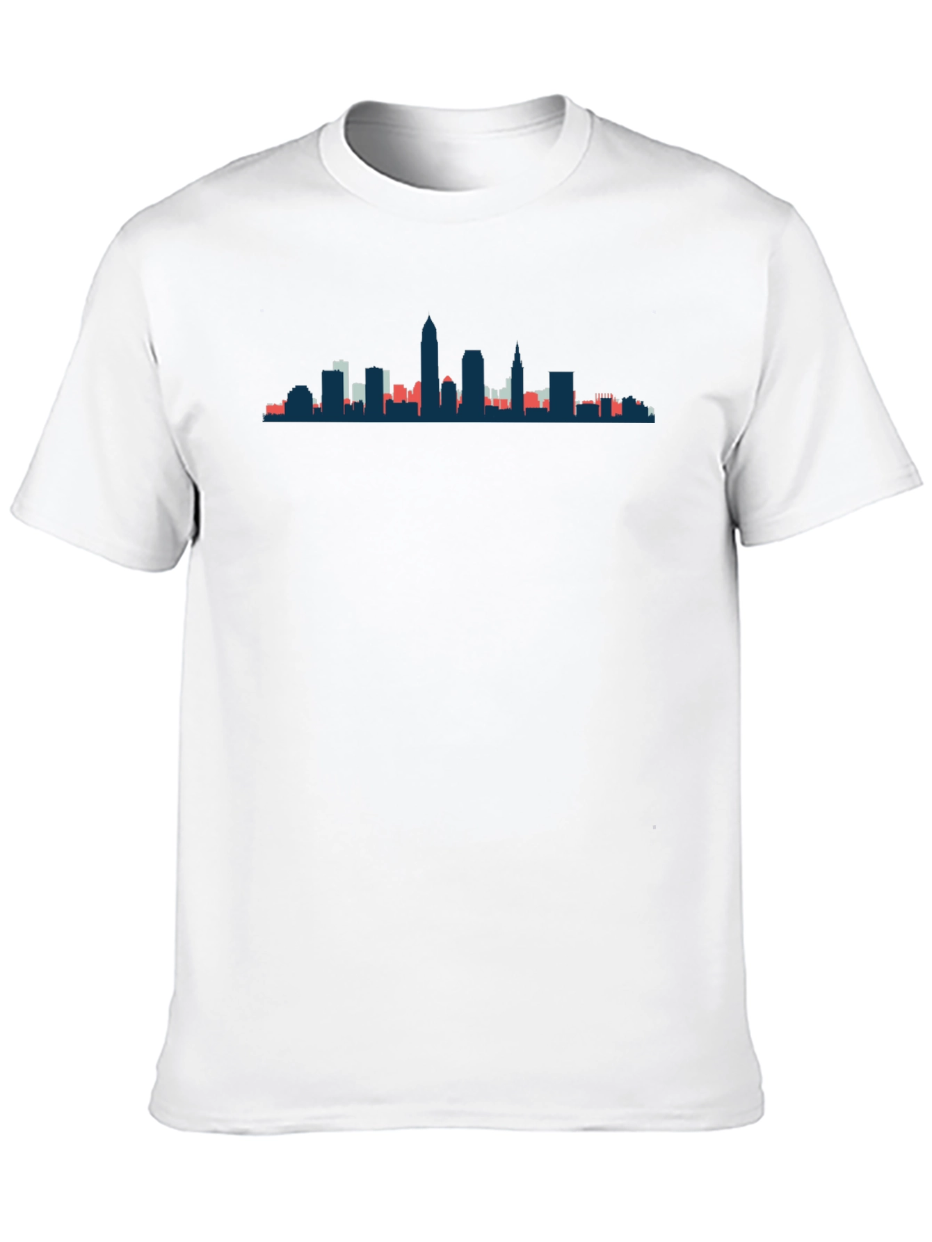City Skyline Graphic Tee - Modern Crew Neck T-Shirt