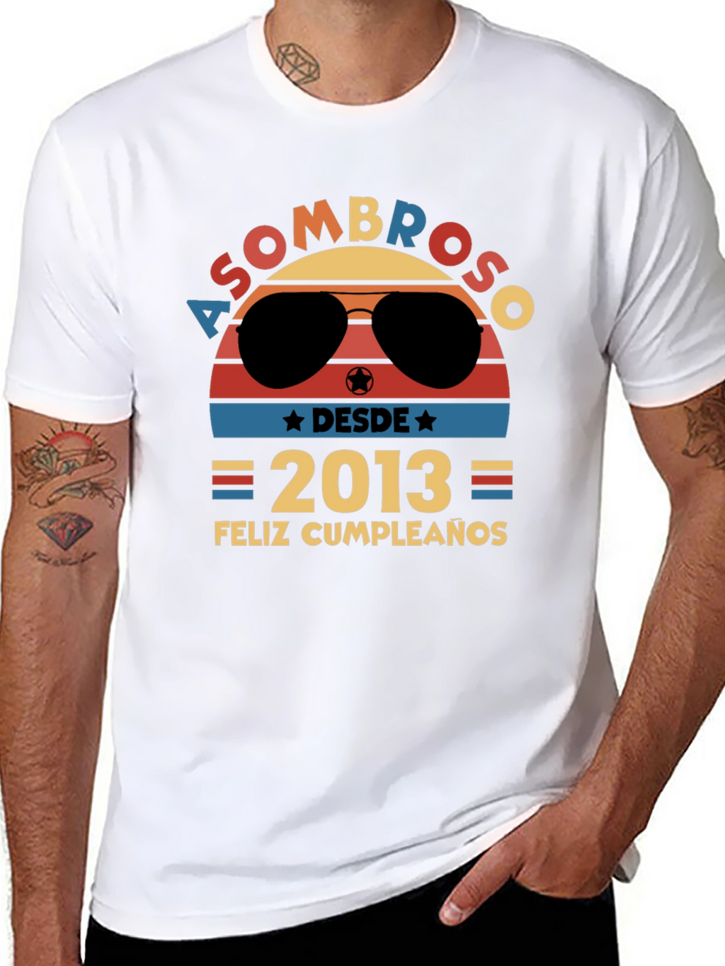 Asombroso Desde 2013 Feliz Cumpleaños T-Shirt