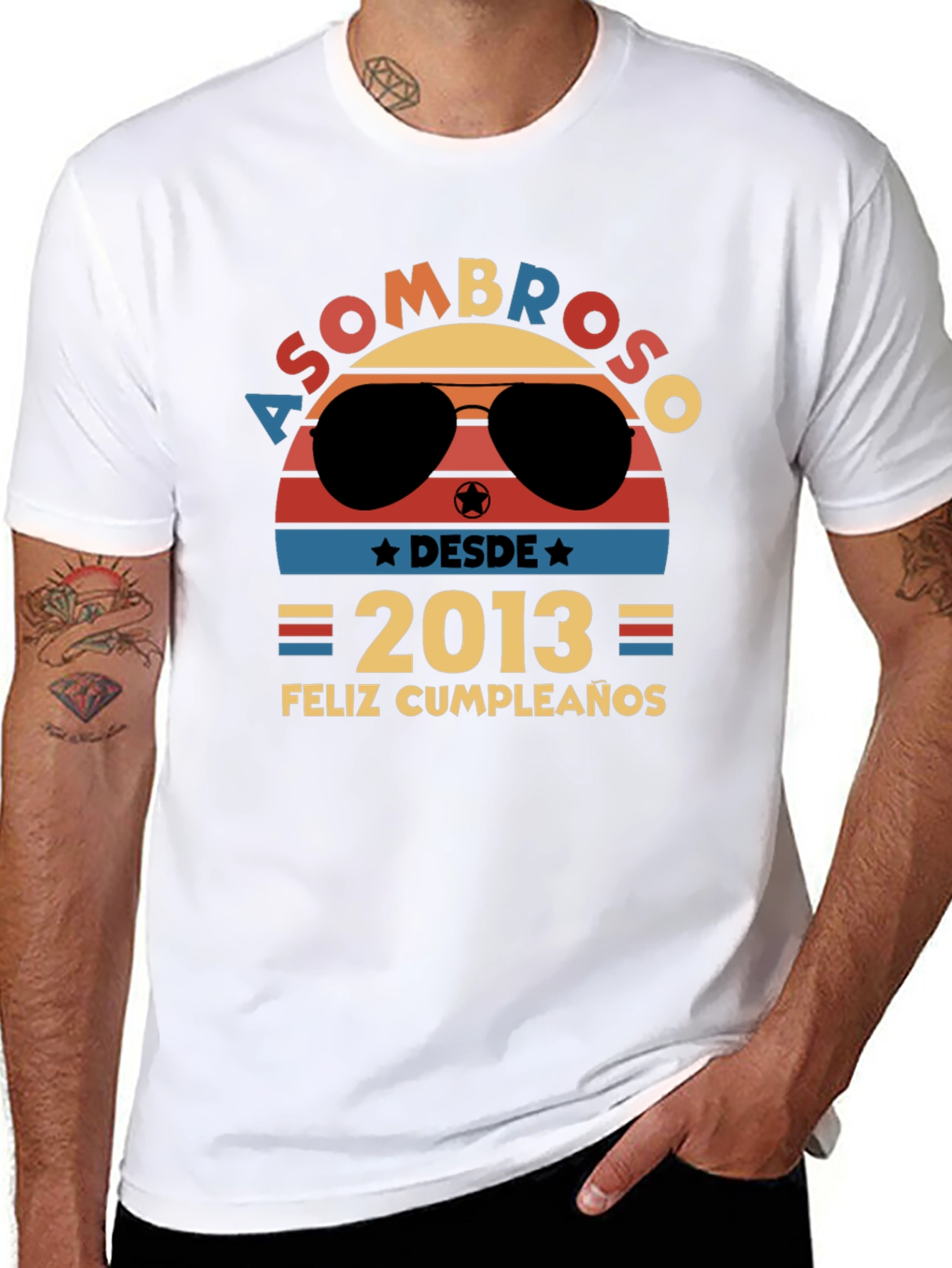 Asombroso Desde 2013 Feliz Cumpleaños T-Shirt
