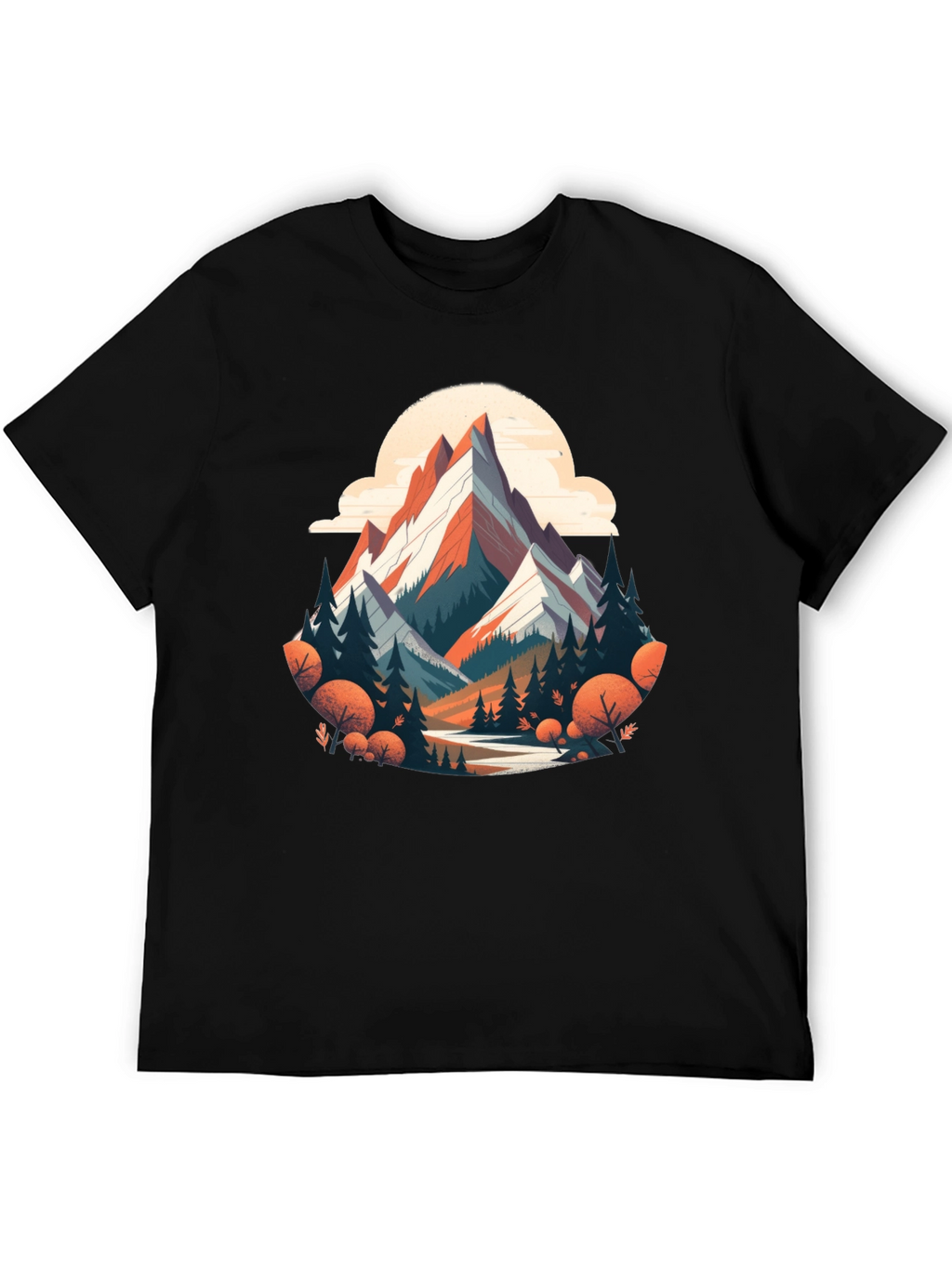 Mountain Graphic Tee - Nature Adventure Shirt