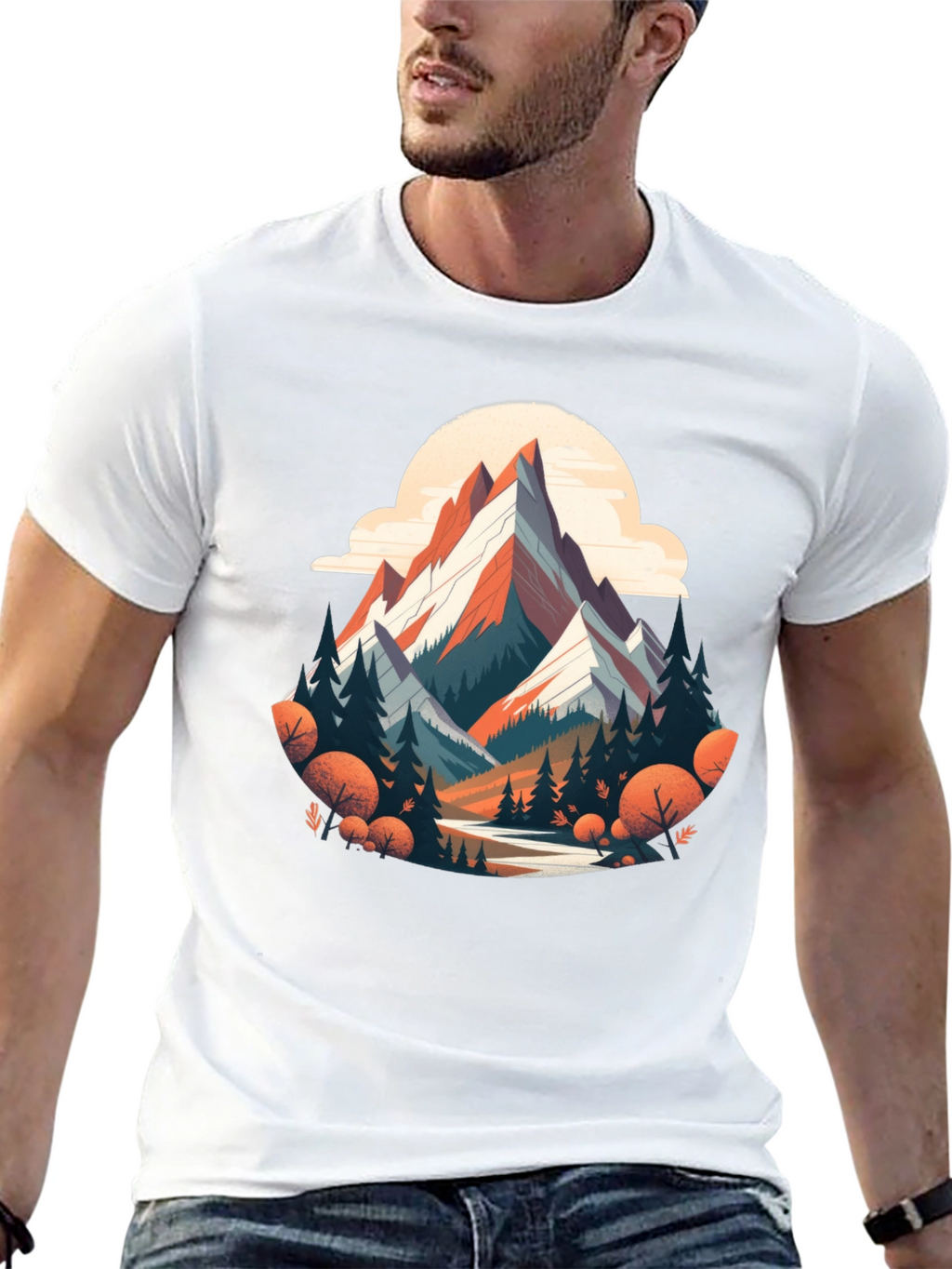 Mountain Graphic Tee - Nature Adventure Shirt