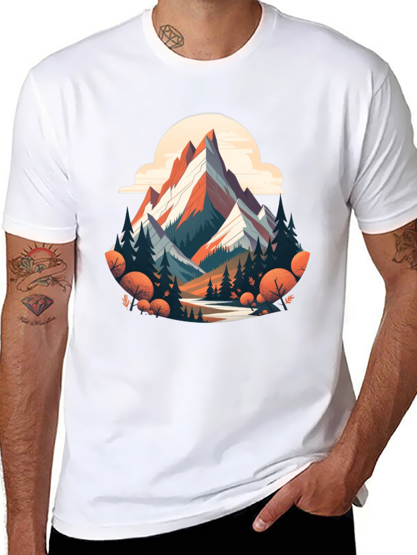 Mountain Graphic Tee - Nature Adventure Shirt
