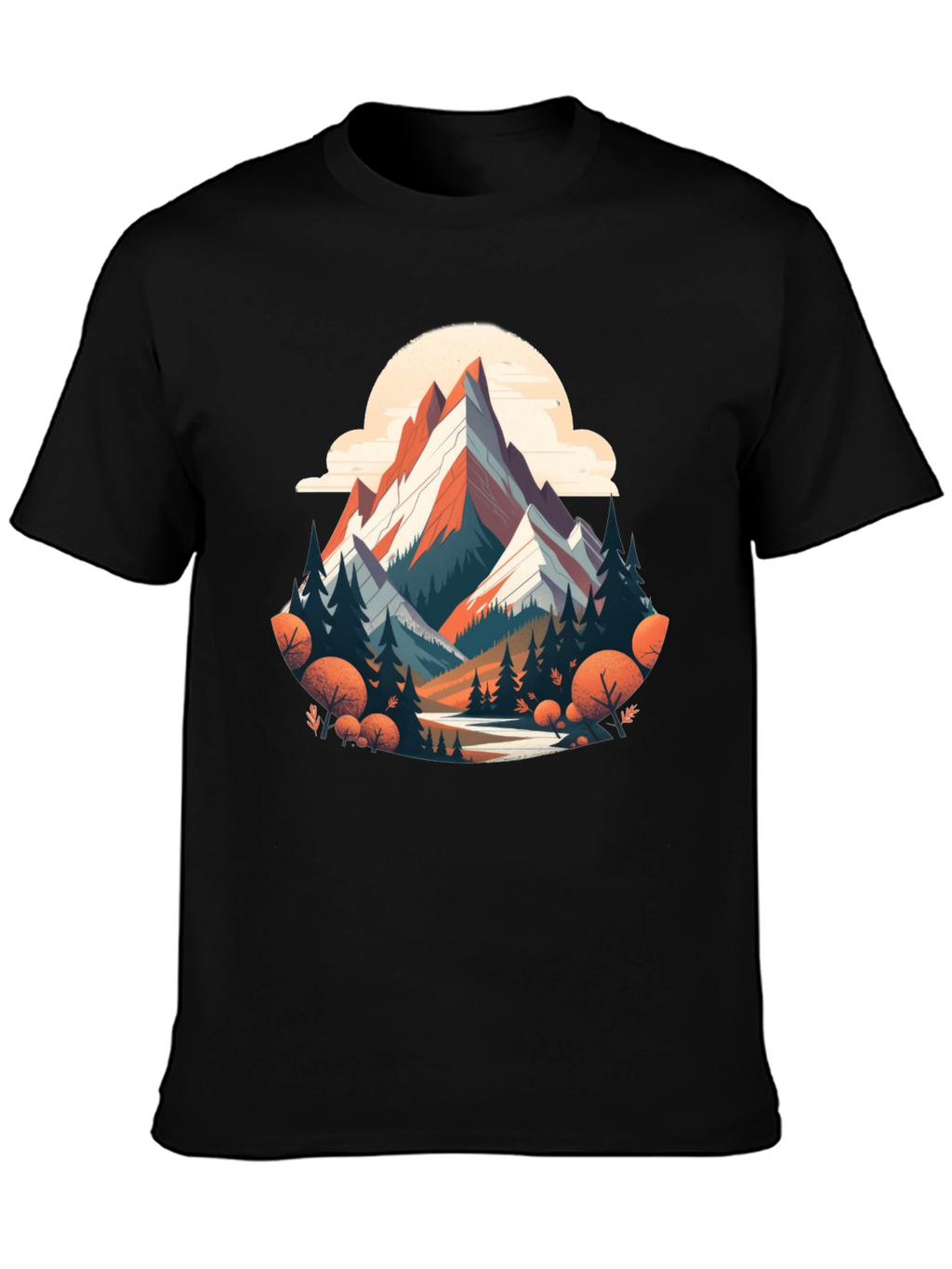 Mountain Graphic Tee - Nature Adventure Shirt