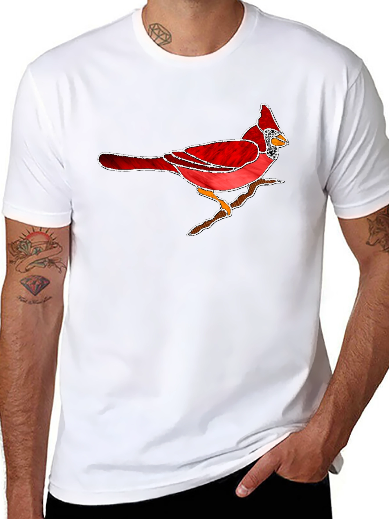 Cardinal Bird T-Shirt - Nature Inspired Graphic Tee