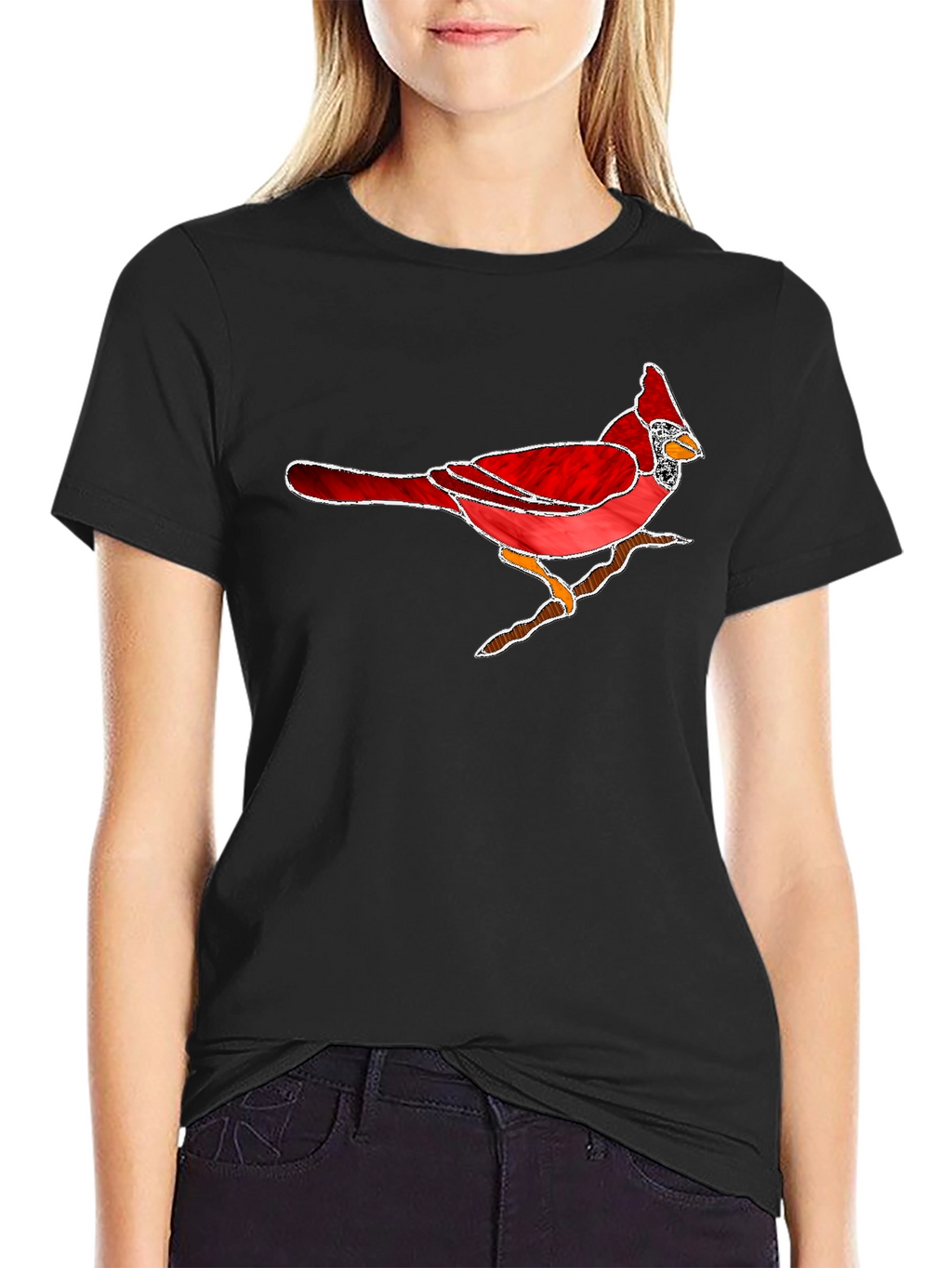 Cardinal Bird T-Shirt - Nature Inspired Graphic Tee