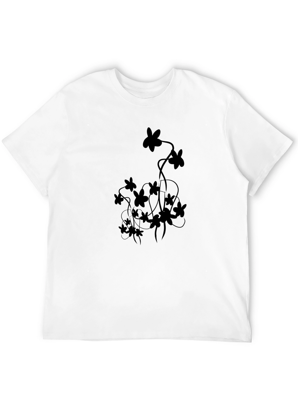 Black Floral Graphic Tee