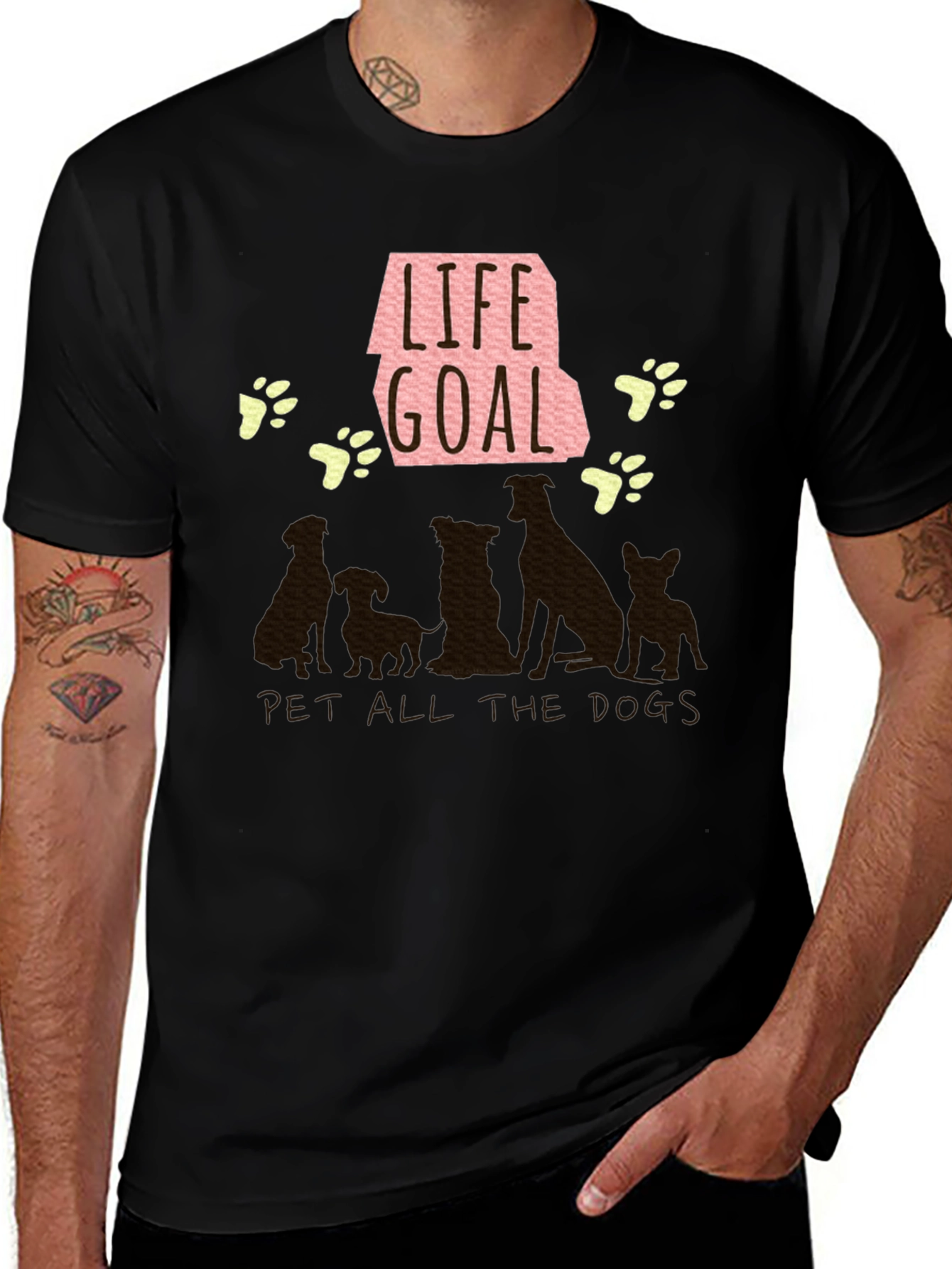 Life Goal Pet All the Dogs T-Shirt