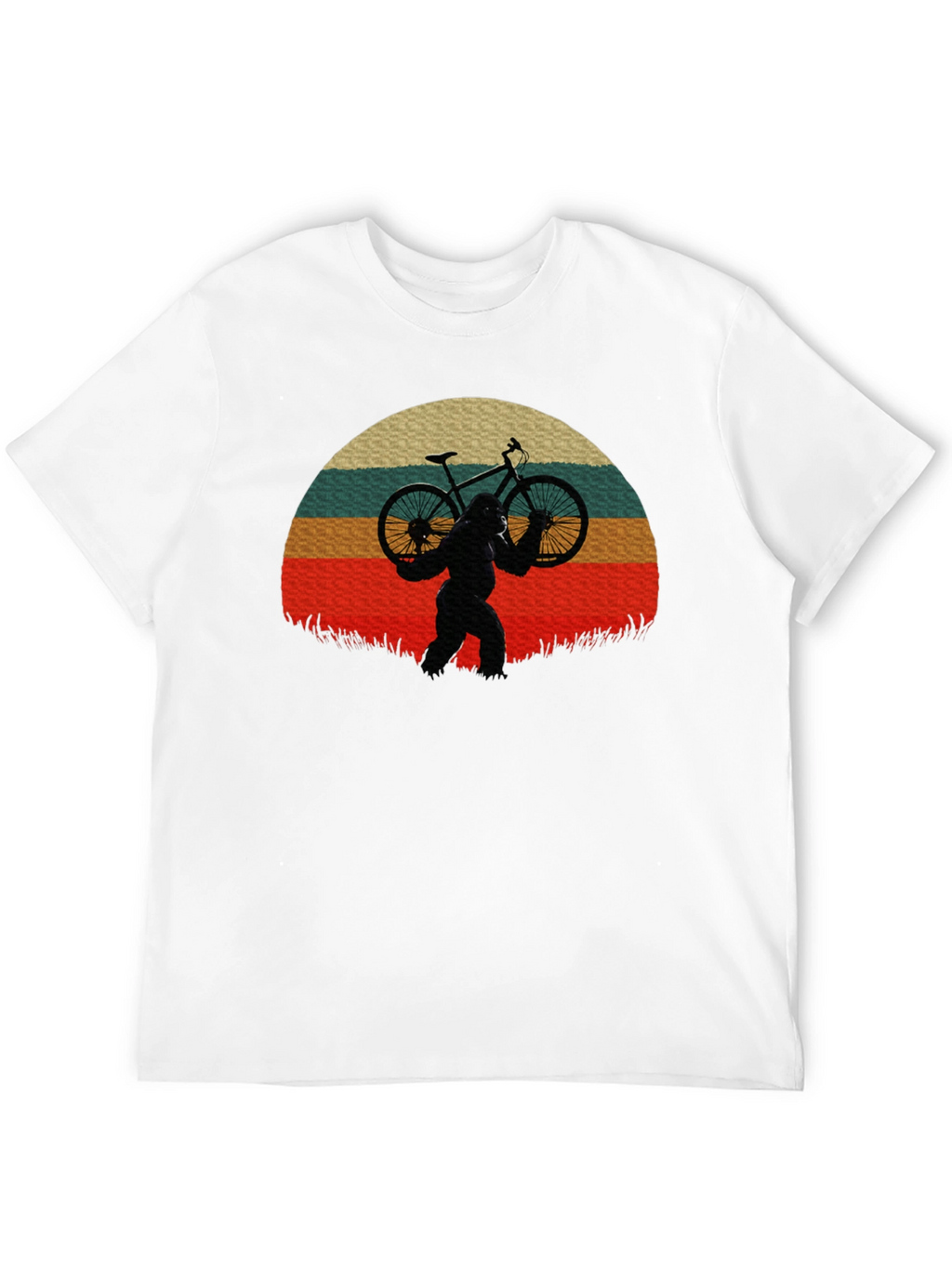 Sasquatch Biker Sunset T-Shirt