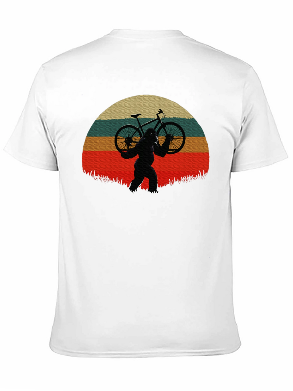 Sasquatch Biker Sunset T-Shirt