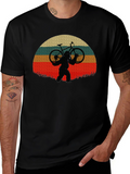 Sasquatch Biker Sunset T-Shirt