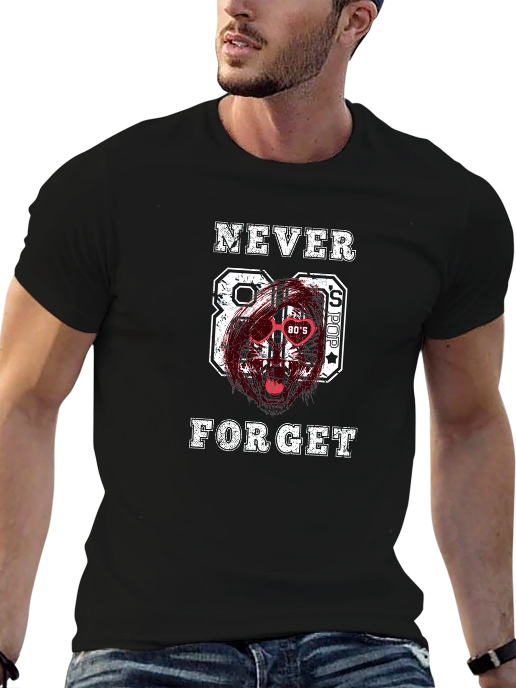 Never Forget 80s Pop Graphic T-Shirt