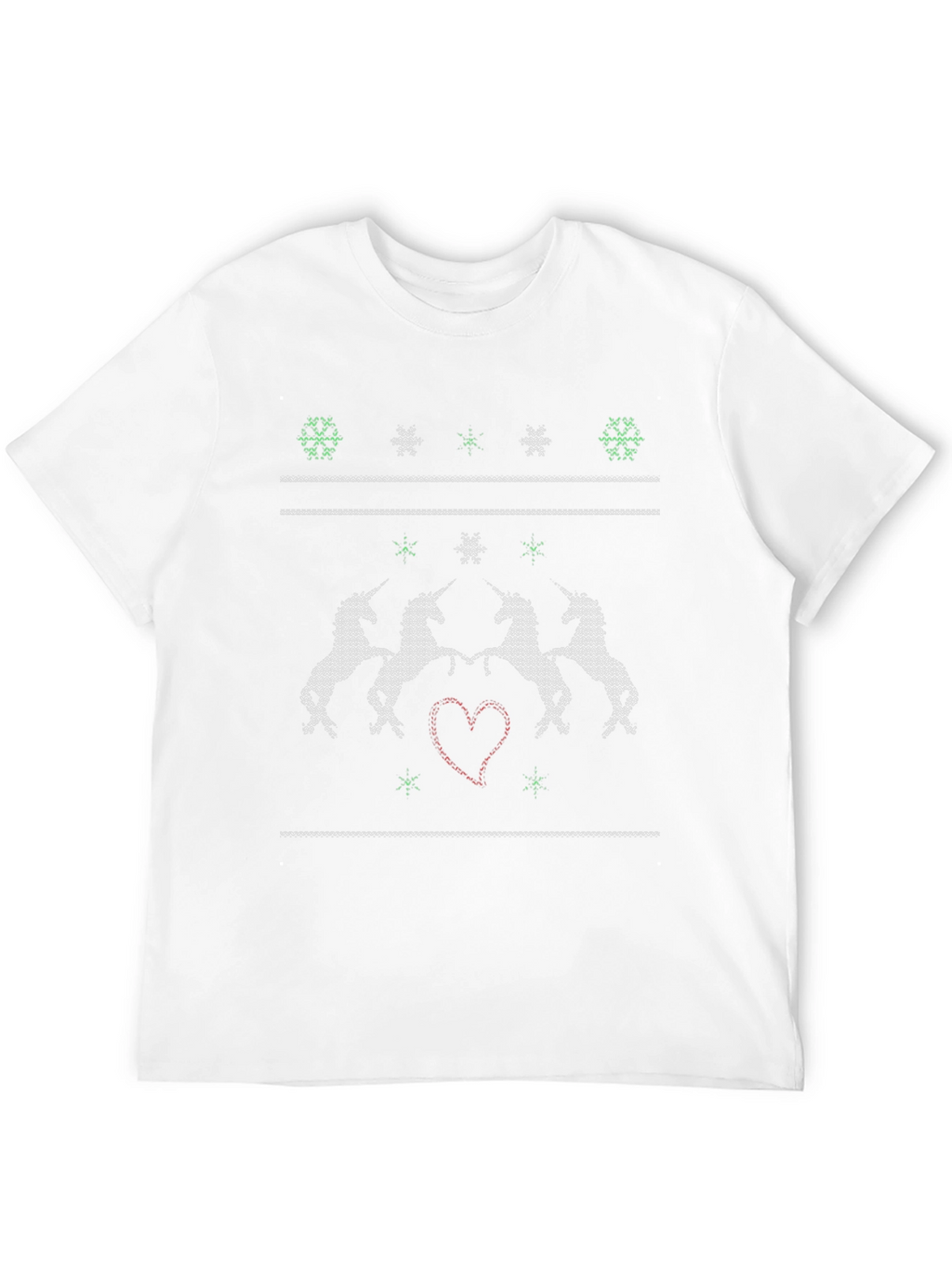 Unicorn Knit Christmas T-Shirt