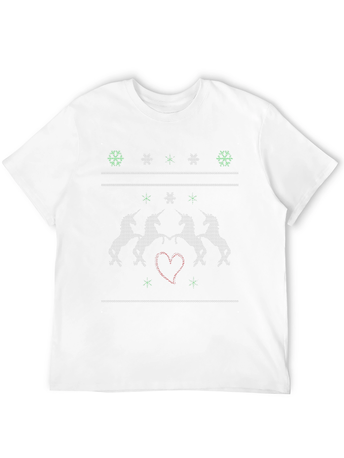 Unicorn Knit Christmas T-Shirt