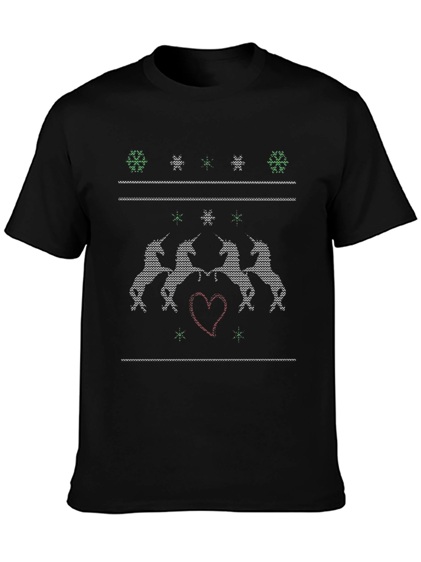 Unicorn Knit Christmas T-Shirt