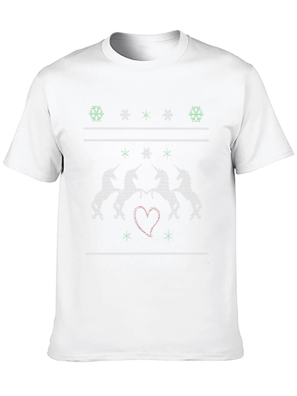 Unicorn Knit Christmas T-Shirt