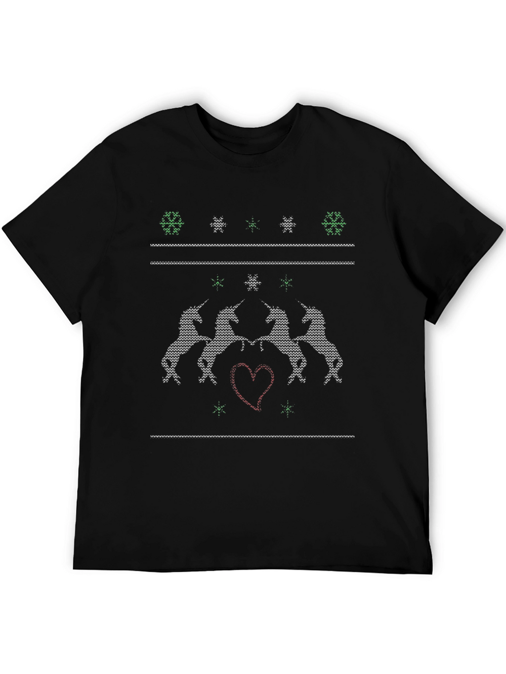 Unicorn Knit Christmas T-Shirt