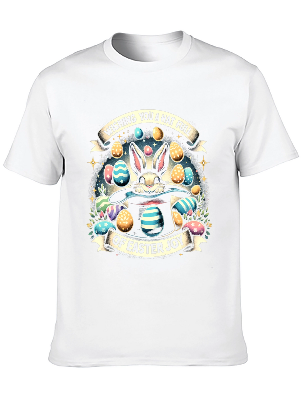 Easter Bunny Hat Full of Joy T-Shirt
