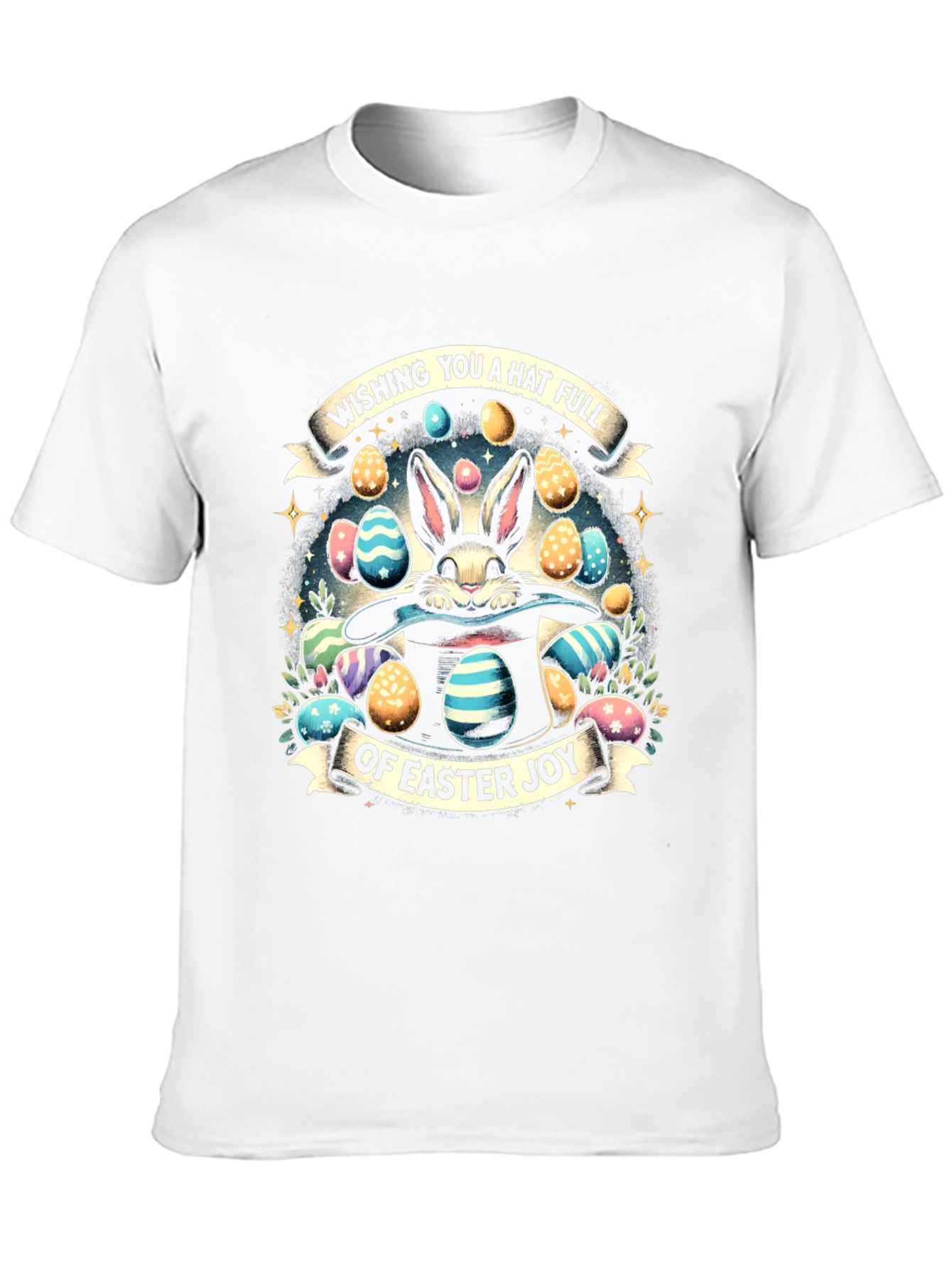 Easter Bunny Hat Full of Joy T-Shirt