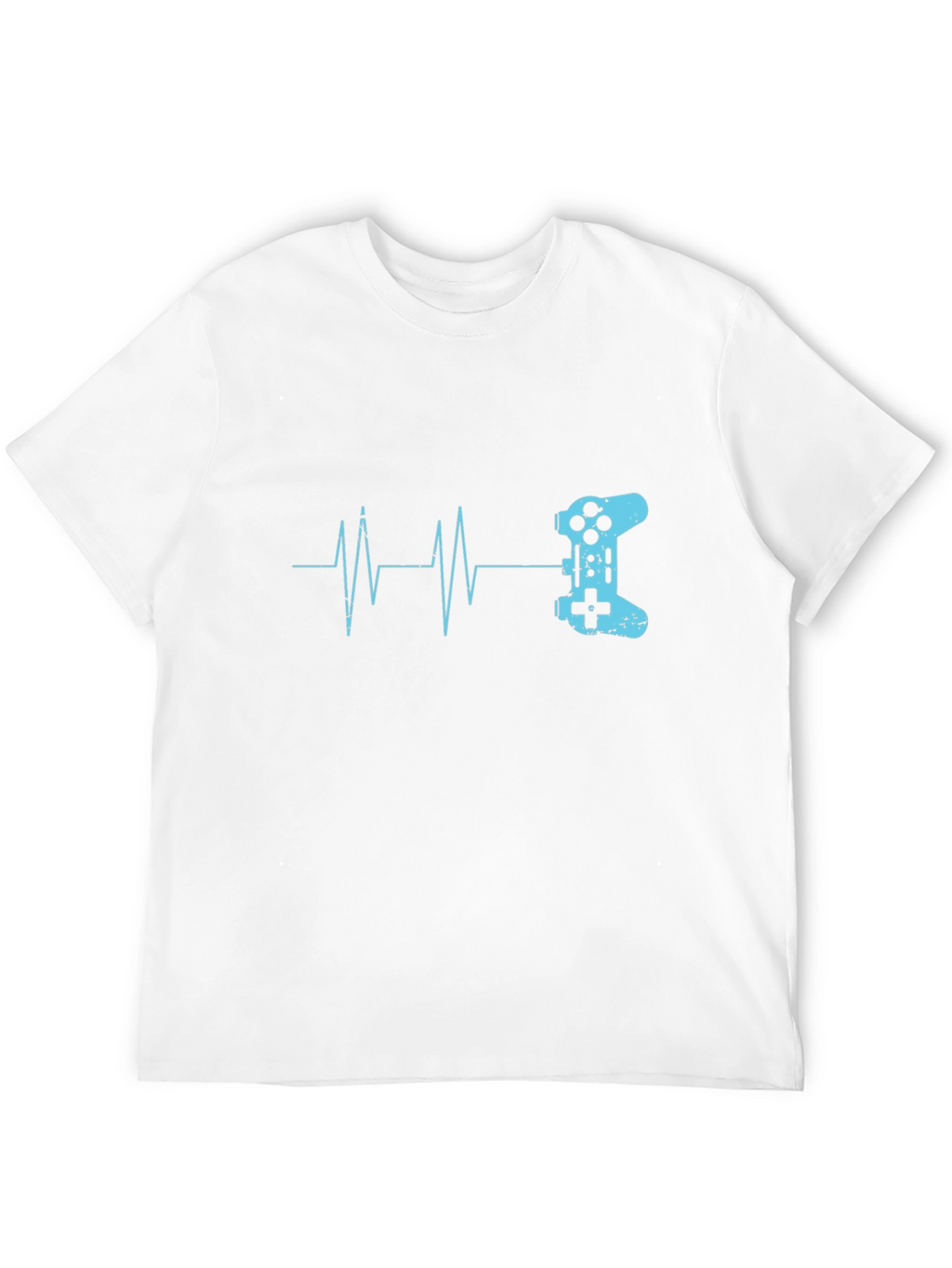 Gamer Heartbeat T-Shirt - Black Cotton