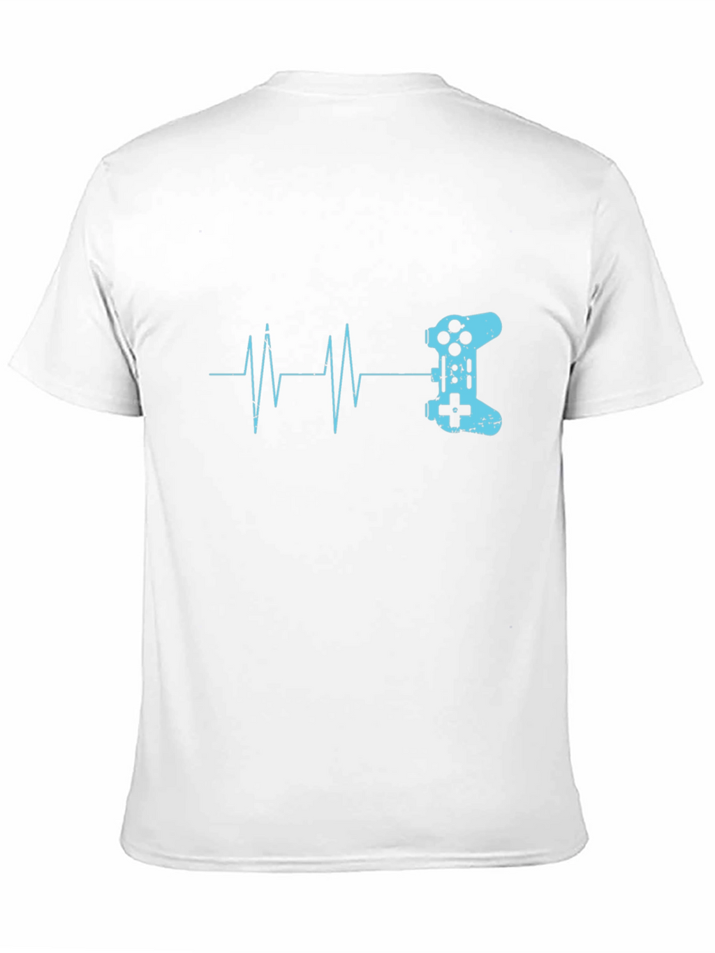 Gamer Heartbeat T-Shirt - Black Cotton