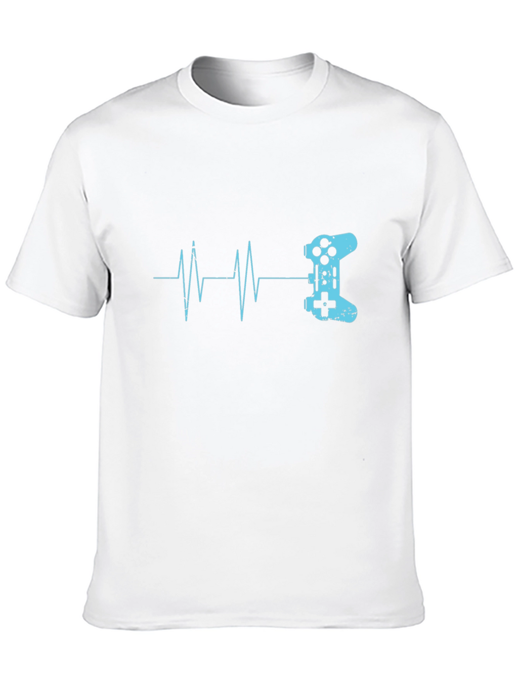 Gamer Heartbeat T-Shirt - Black Cotton