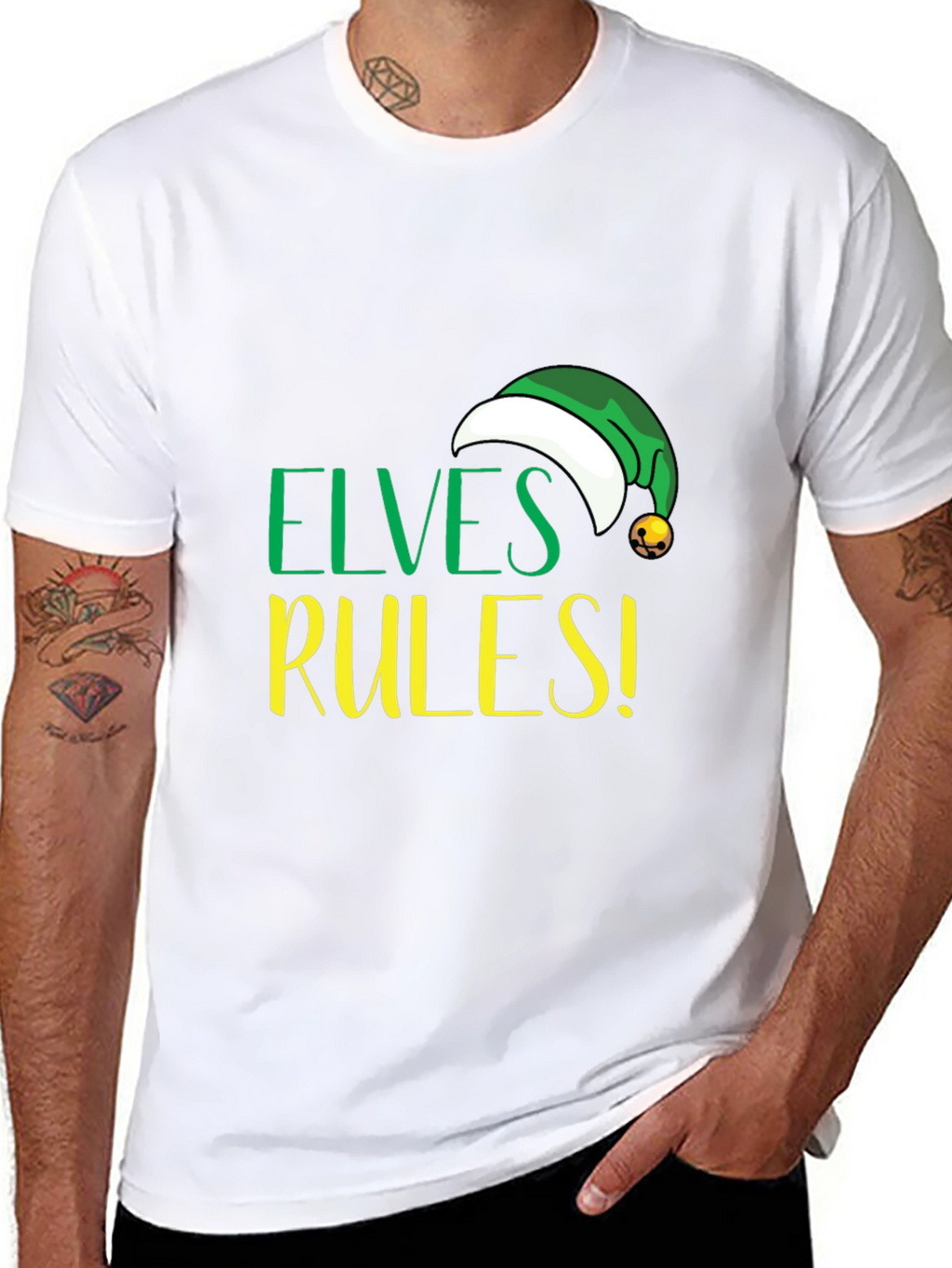 Elves Rules! Holiday Graphic Tee