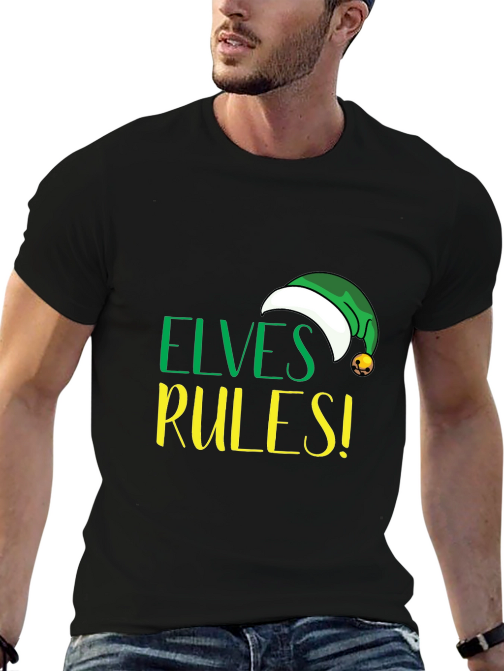 Elves Rules! Holiday Graphic Tee