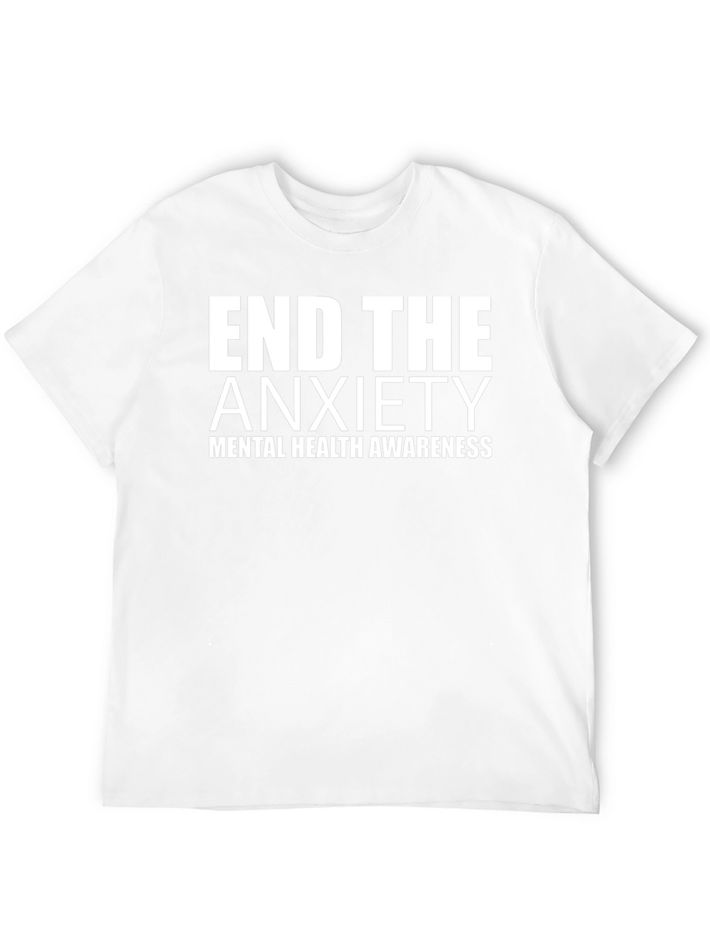 End The Anxiety Mental Health Awareness Black Tee