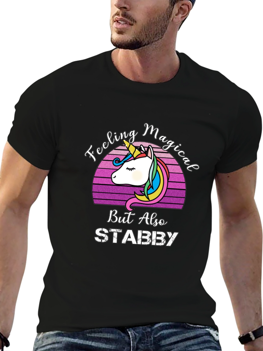 Feeling Magical Stabby Unicorn T-Shirt