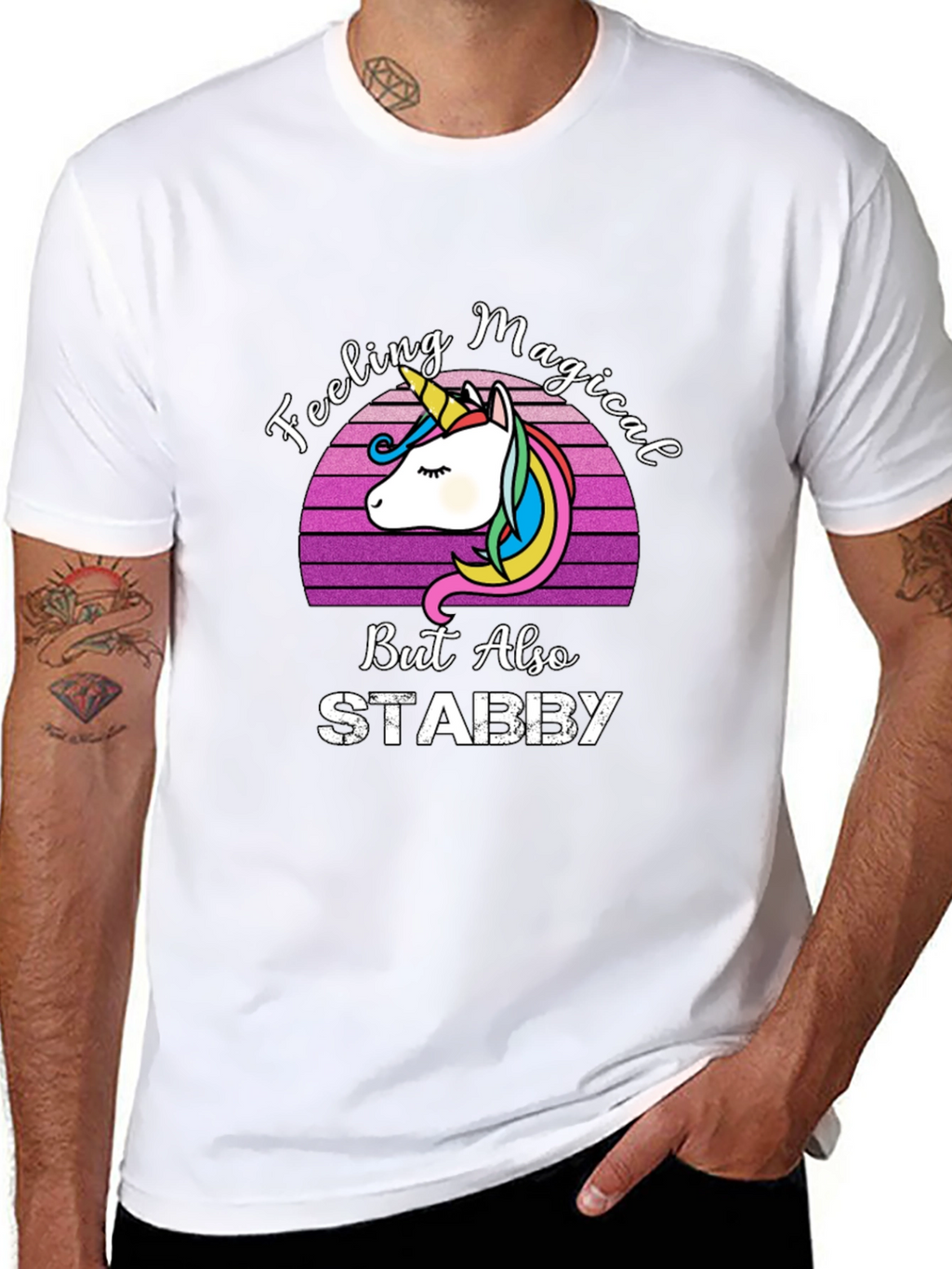 Feeling Magical Stabby Unicorn T-Shirt