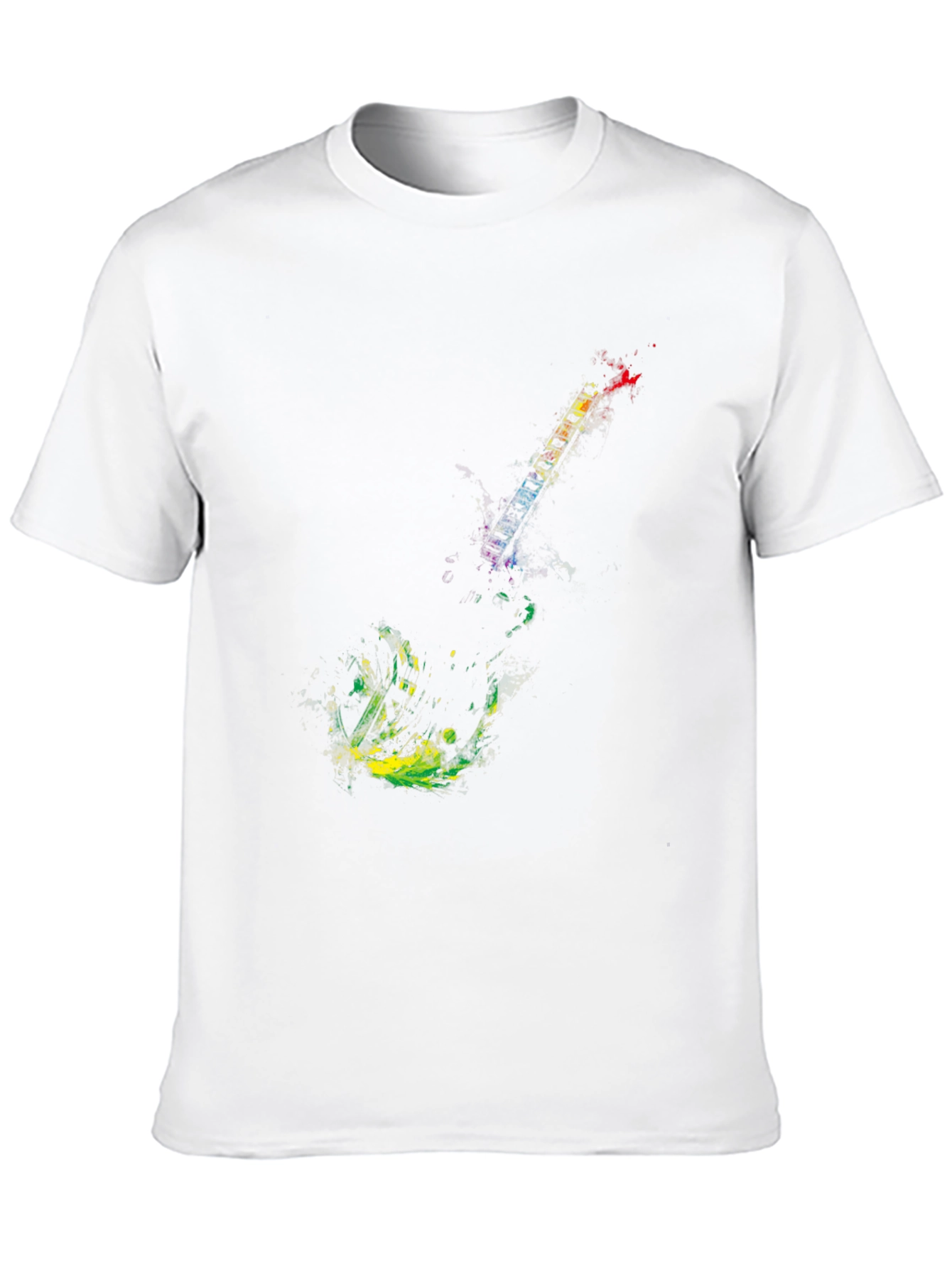 Abstract Guitar Graphic Black T-Shirt