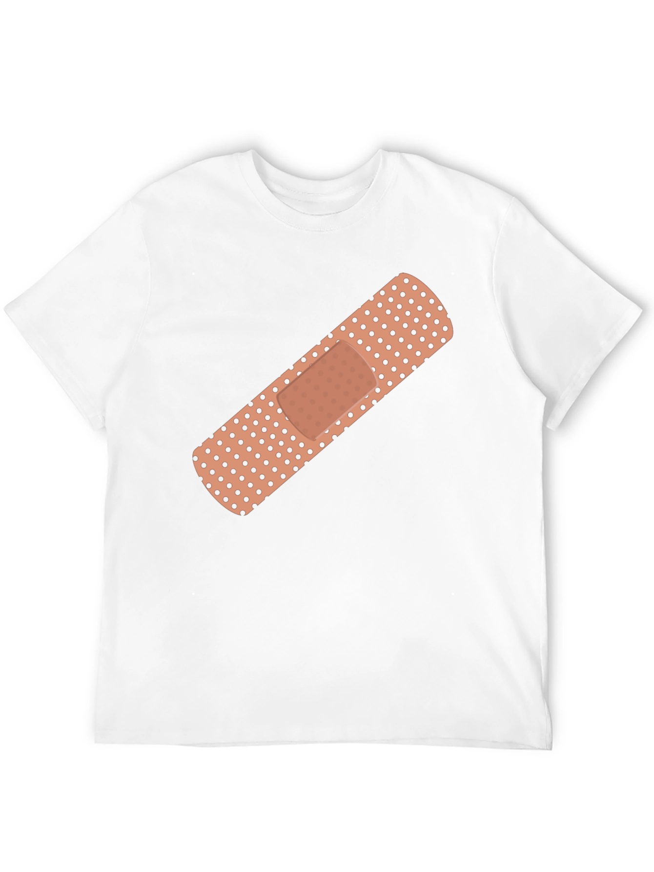 Novelty Bandage Graphic Tee - Stylish Comfort Fit