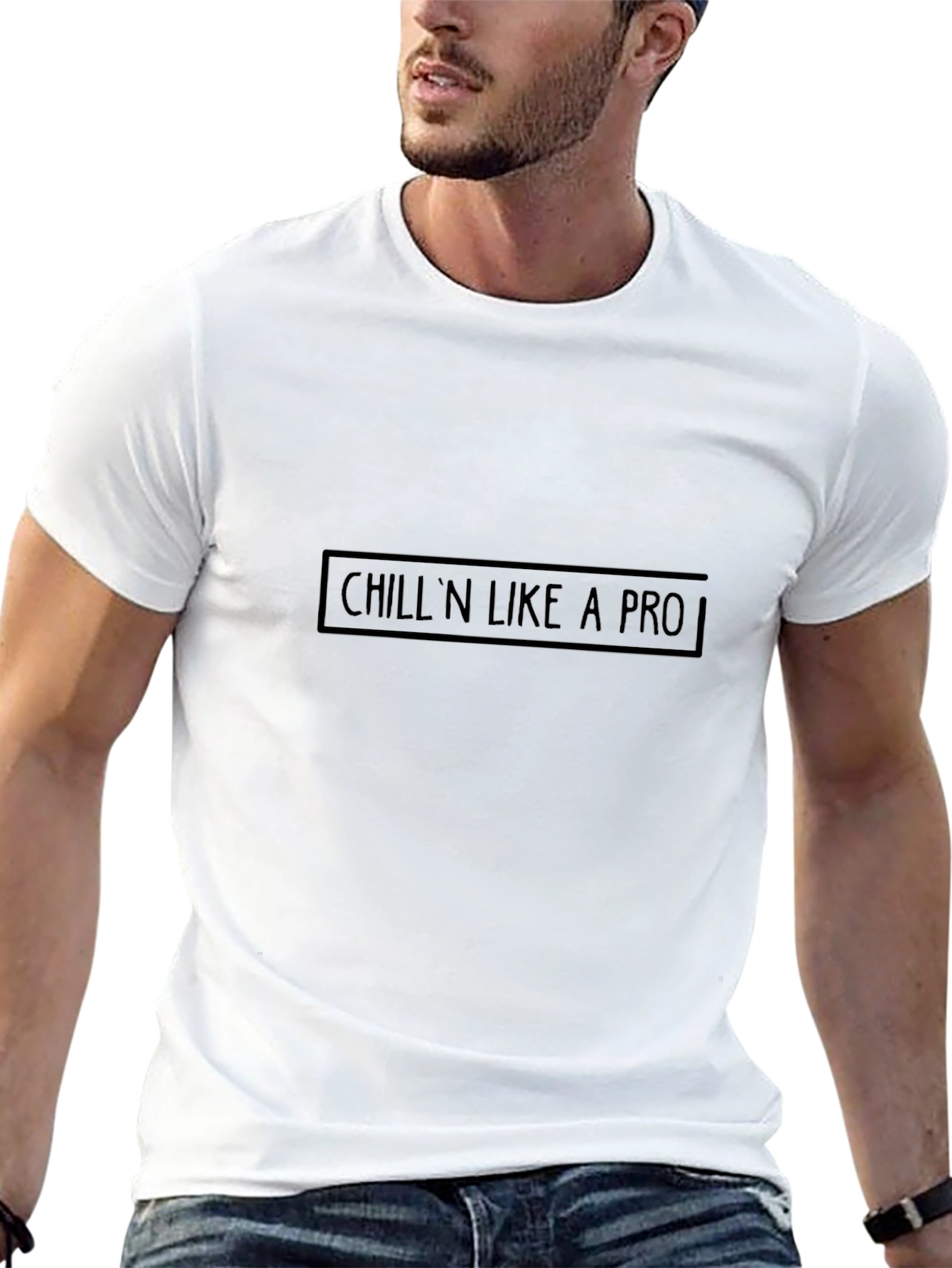 Chilln Like A Pro Black Graphic Tee
