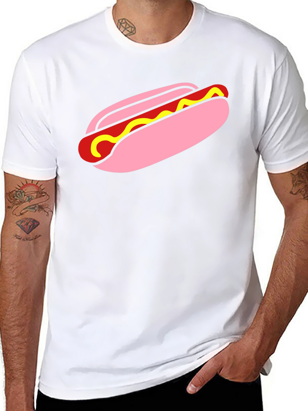 Hot Dog Graphic T-Shirt - Funny Food Tee