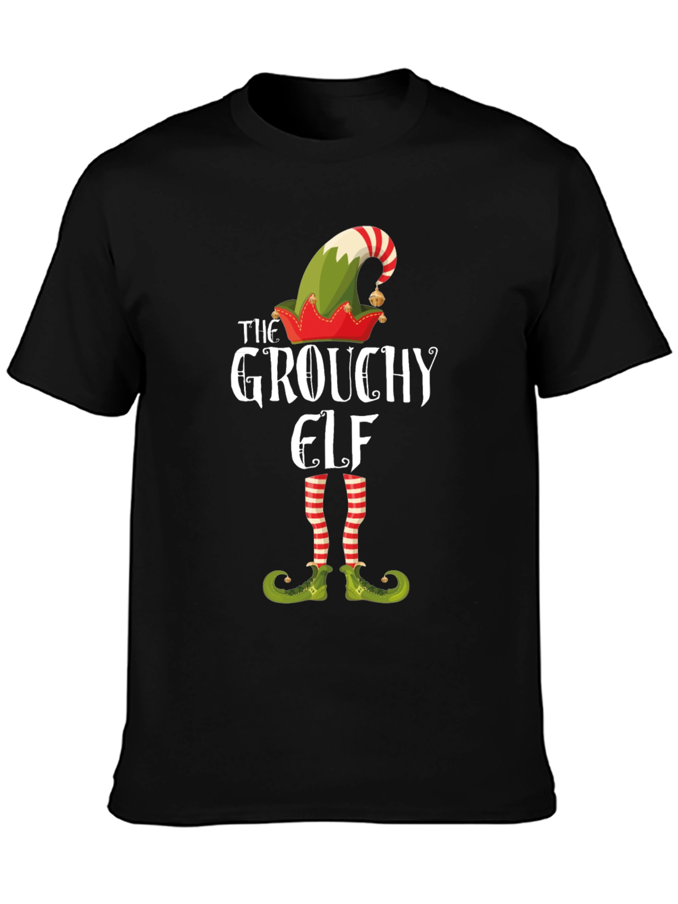Grouchy Elf T-Shirt - Holiday Festive Fun!