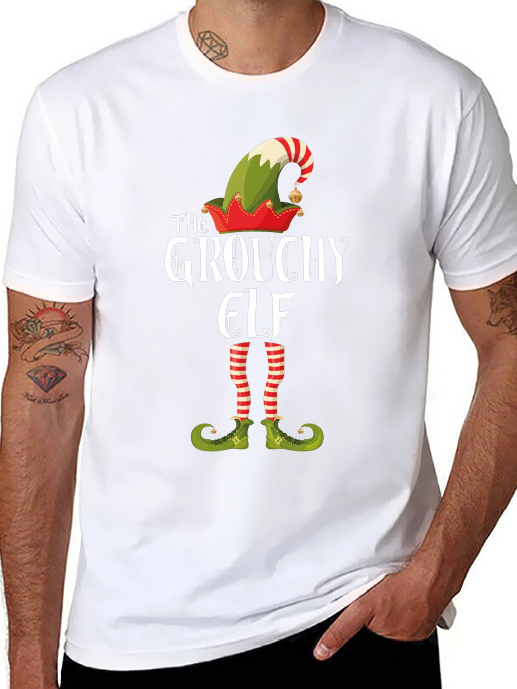 Grouchy Elf T-Shirt - Holiday Festive Fun!