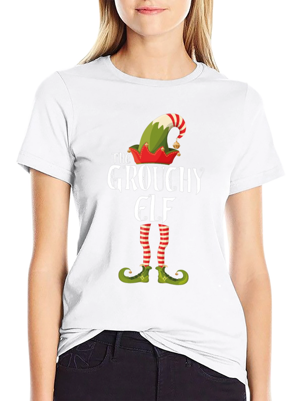 Grouchy Elf T-Shirt - Holiday Festive Fun!