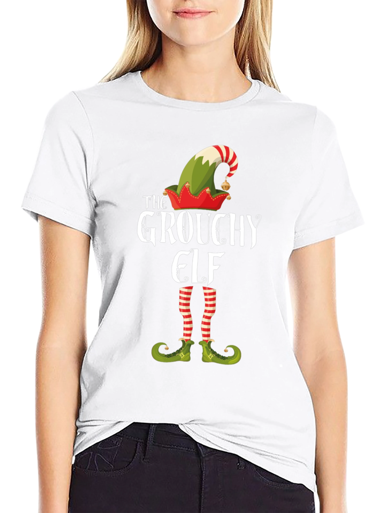 Grouchy Elf T-Shirt - Holiday Festive Fun!