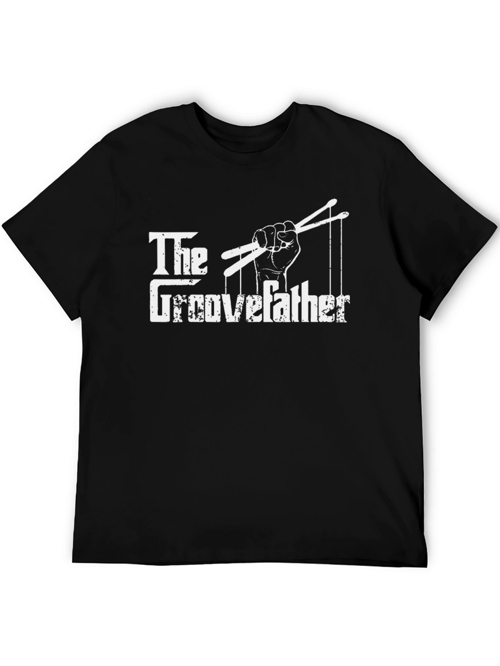 The Groovefather Drummer T-Shirt Black