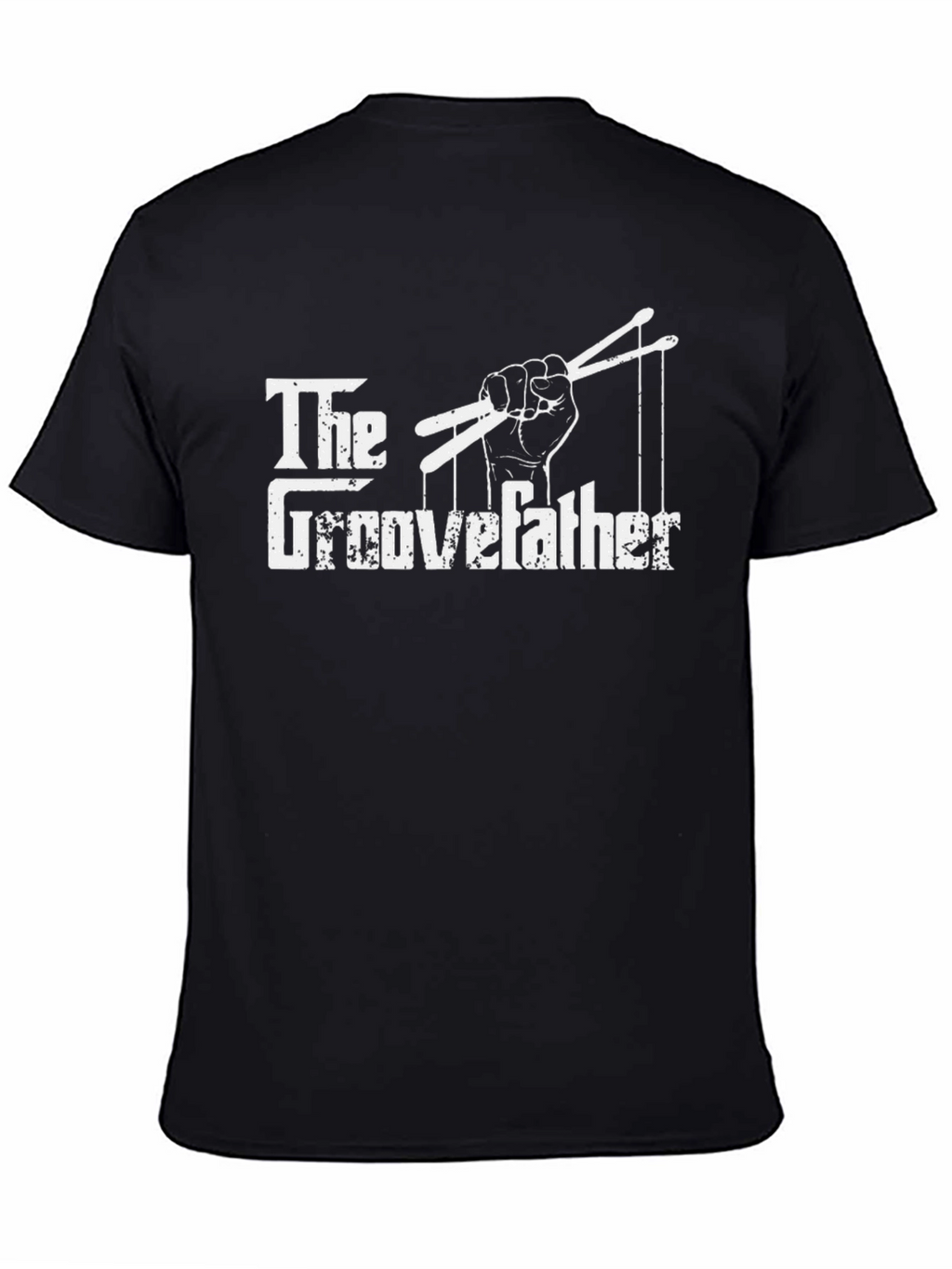The Groovefather Drummer T-Shirt Black