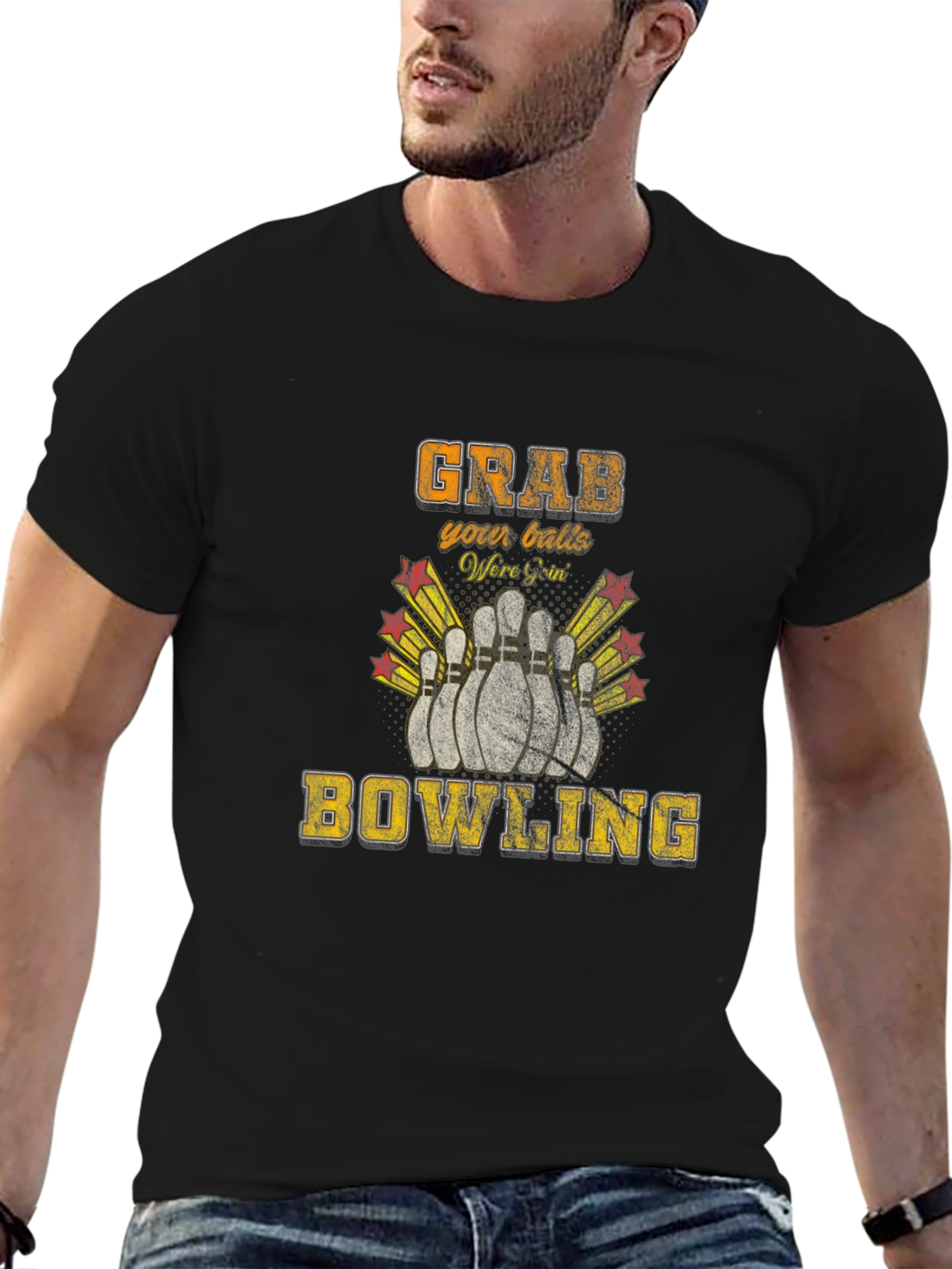 Grab Your Balls Bowling T-Shirt Funny Bowler Tee
