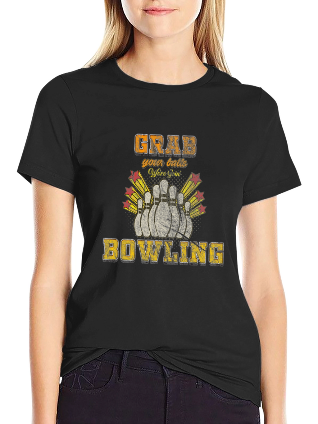 Grab Your Balls Bowling T-Shirt Funny Bowler Tee