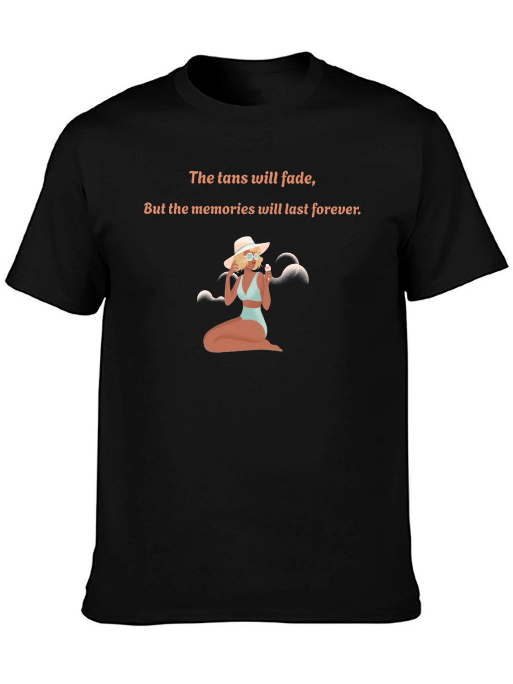 Tan Fades Memories Last Forever Graphic Tee