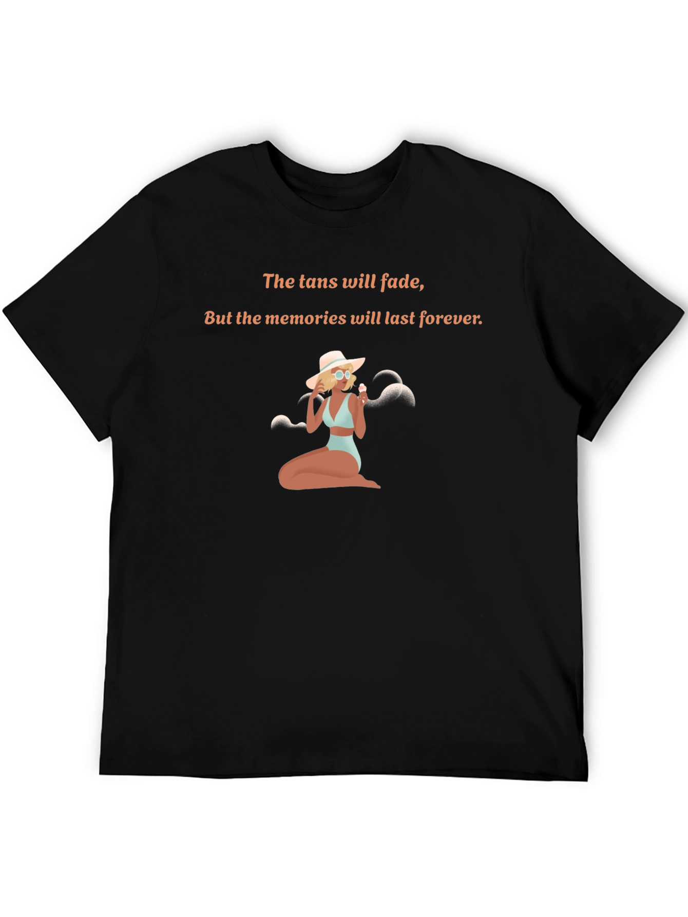 Tan Fades Memories Last Forever Graphic Tee