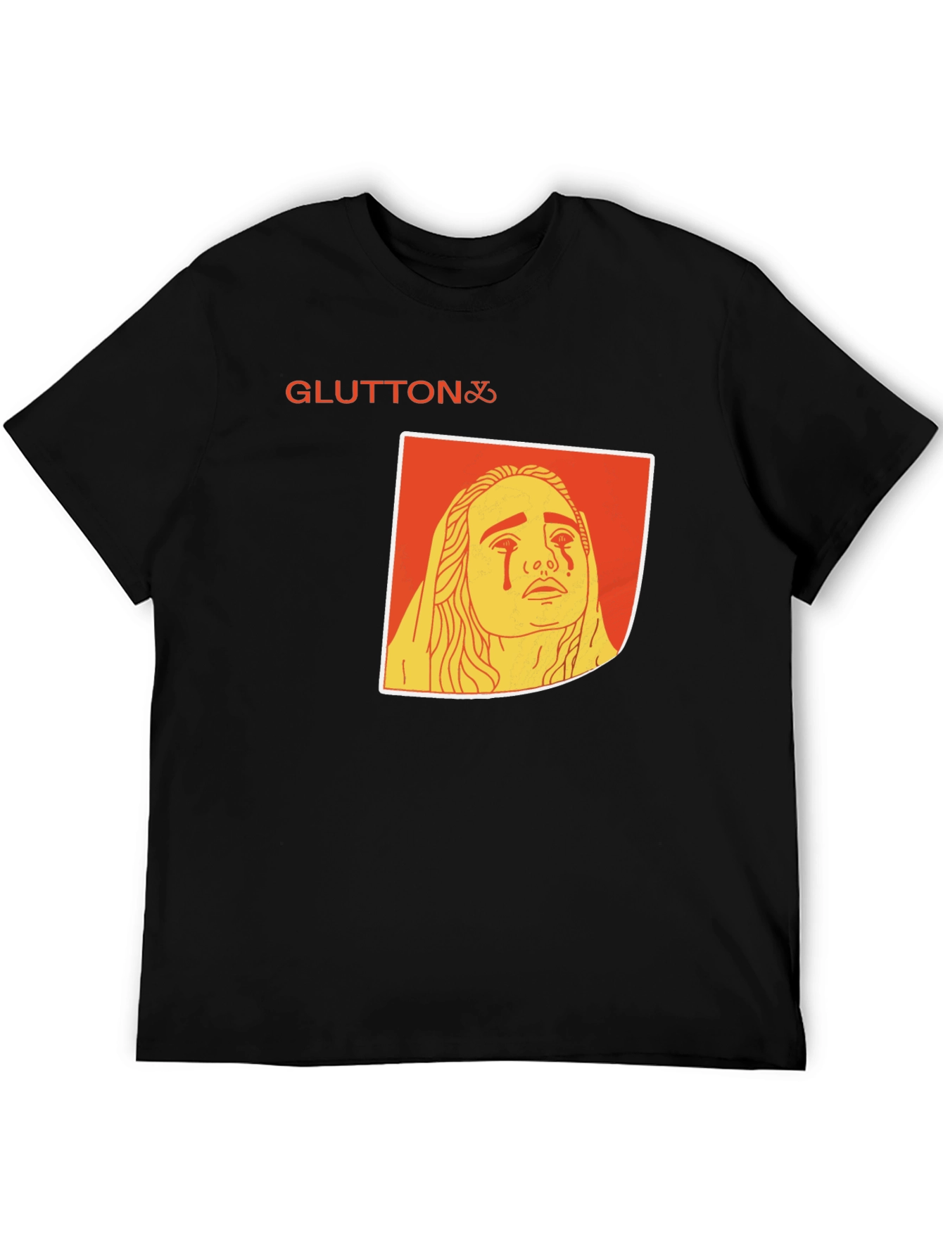 Gluttony Graphic Tee - Black Cotton Comfort Fit
